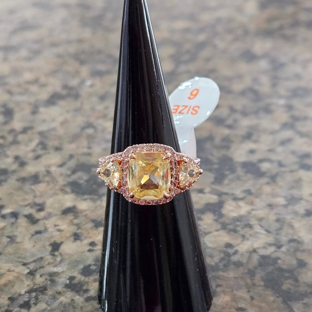 Bomb Party RBP6656 "My Happiest Forever" Lemon Cubic Zirconia Sz 6